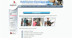 Desktop Screenshot of habilitation-electrique.com