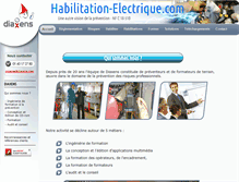 Tablet Screenshot of habilitation-electrique.com